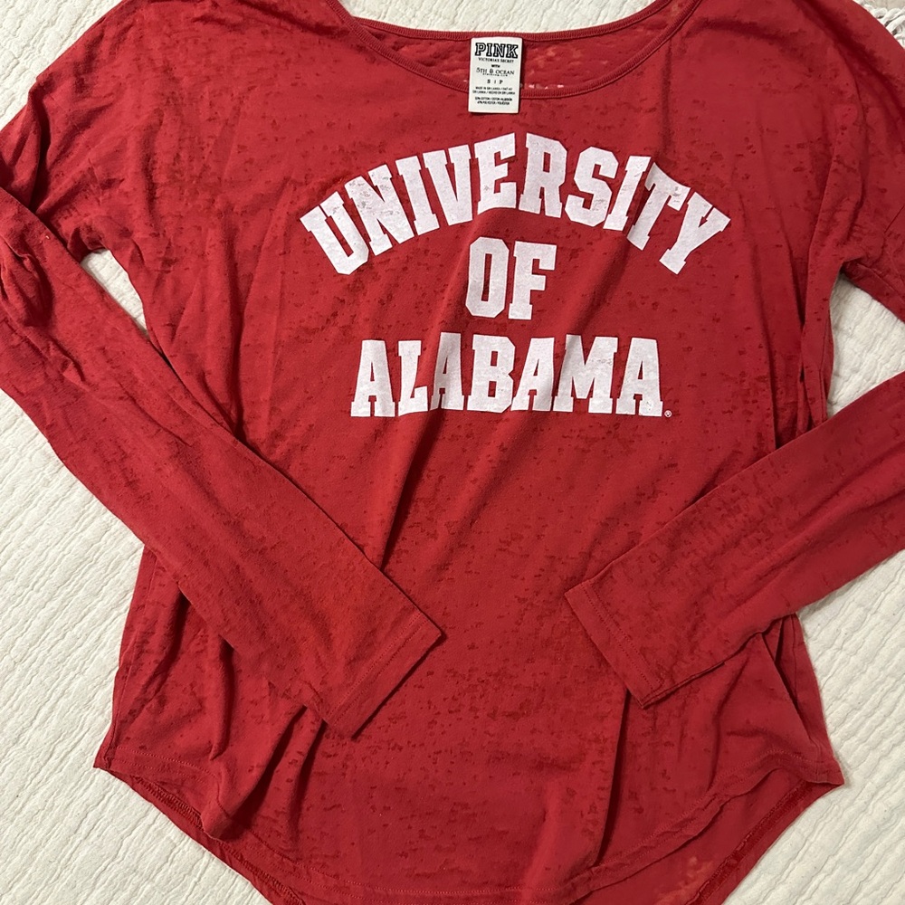 PINK Victoria's Secret University of Alabama Long Sleeve T-Shirt